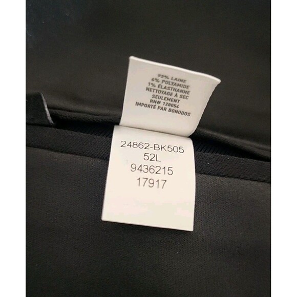 Italian Performance Wool Tuxedo Jacket 52L Black Stretch NWOT Formal Wedding 650 - Picture 9 of 12